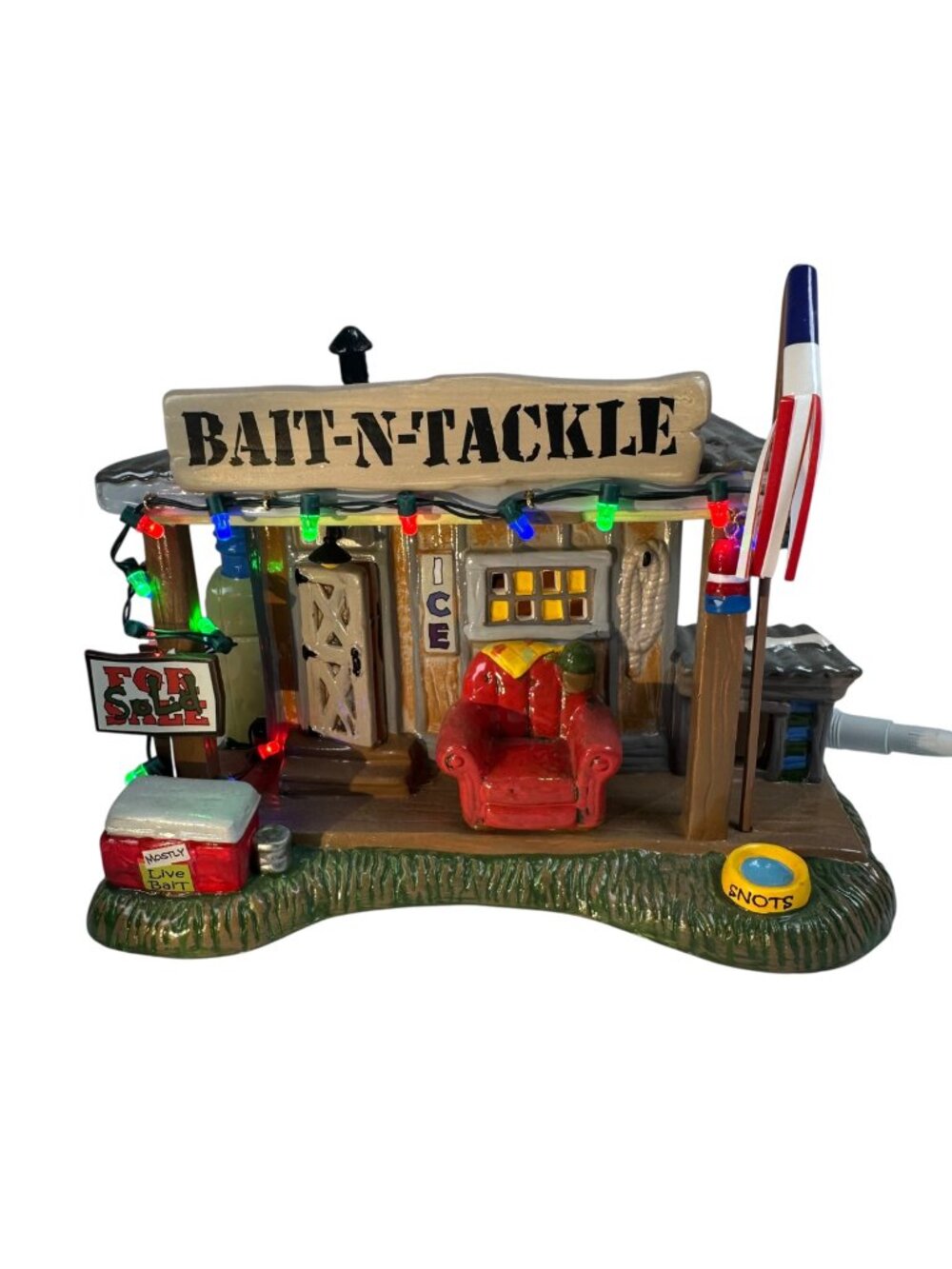 Dept 56 National Lampoon Christmas Vacation Cousin Eddie Bait-N-Tackle Shop Depa
